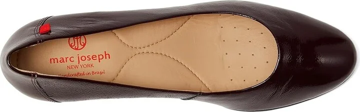 Marc Joseph New York Prospect Wedge Women's Wedge Shoes Wine Svelte Patent : 9 M, Leather - Image 2