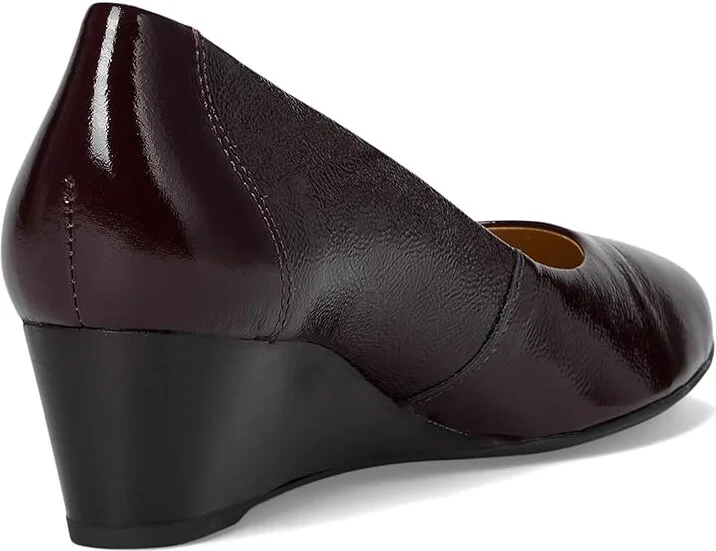 Marc Joseph New York Prospect Wedge Women's Wedge Shoes Wine Svelte Patent : 9 M, Leather - Image 4