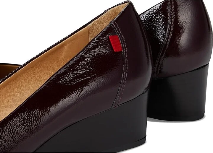 Marc Joseph New York Prospect Wedge Women's Wedge Shoes Wine Svelte Patent : 9 M, Leather - Image 7