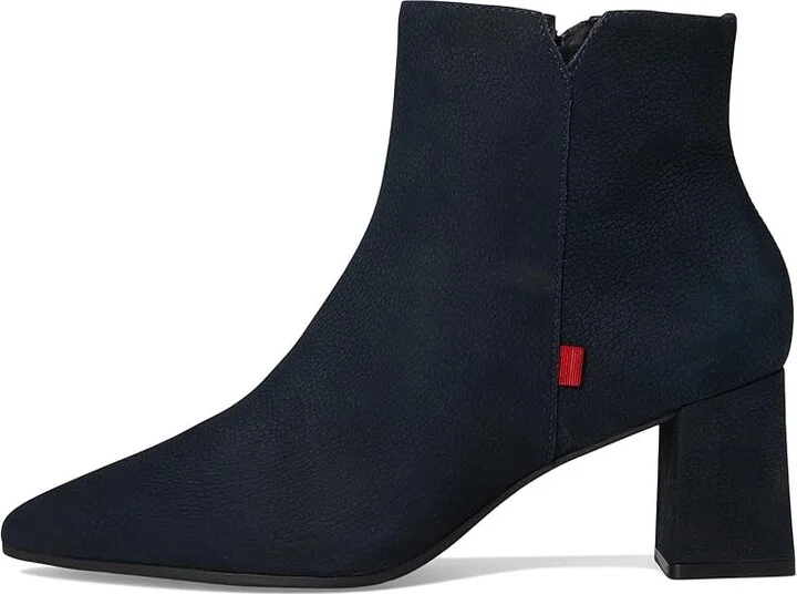Marc Joseph New York Ramona Ave Bootie Women's Shoes Navy Italo Grainy : 7.5 M, Leather - Image 6