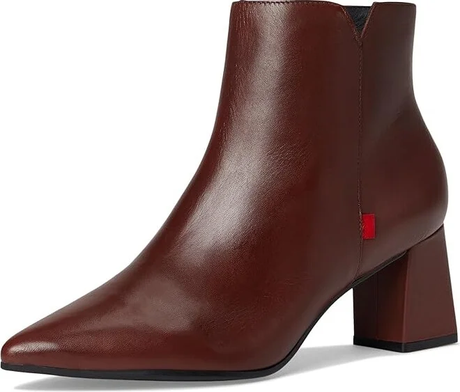 Marc Joseph New York Ramona Ave Bootie Women's Shoes Walnut Brushed Napa : 9.5 M, Leather - Image 5