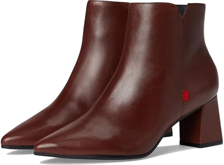 Marc Joseph New York Ramona Ave Bootie Women's Shoes Walnut Brushed Napa : 9.5 M, Leather