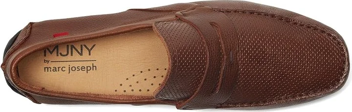 Marc Joseph New York River Road Men's Lace Up Wing Tip Shoes Cognac Grainy : 11 M, Leather/Rubber - Image 2