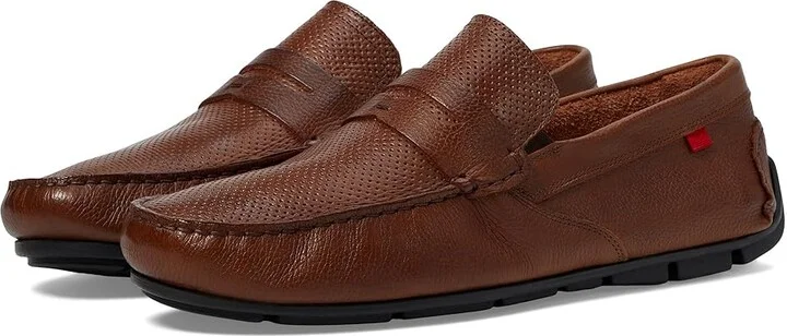 Marc Joseph New York River Road Men's Lace Up Wing Tip Shoes Cognac Grainy : 11 M, Leather/Rubber