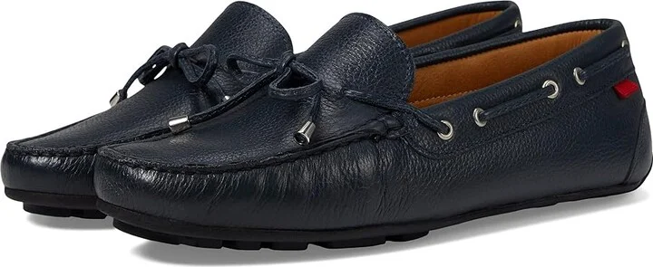 Marc Joseph New York Riverview Women's Shoes Navy Grainy : 5 M, Leather