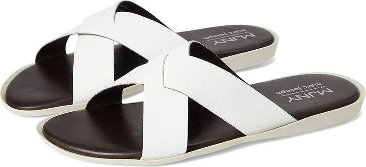 Marc Joseph New York Roman Court Men's Shoes White Grainy : 9.5 M, Leather