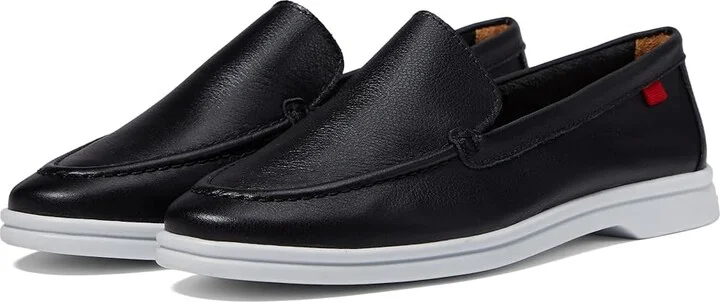Marc Joseph New York Rose Street Women's Flat Shoes Black Napa Soft/White Sole : 9.5 M, Leather