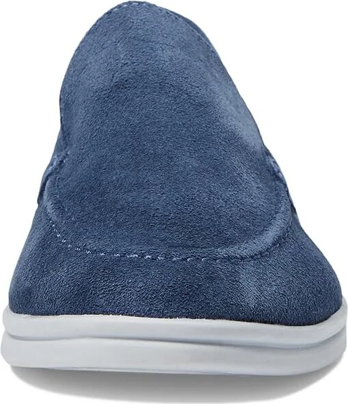 Marc Joseph New York Rose Street Women's Flat Shoes Blue Suede : 7 M, Leather - Image 5