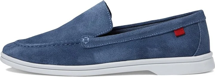 Marc Joseph New York Rose Street Women's Flat Shoes Blue Suede : 7 M, Leather - Image 6