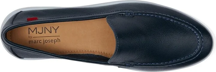 Marc Joseph New York Rose Street Women's Flat Shoes Navy Napa Soft : 7.5 M, Leather - Image 2