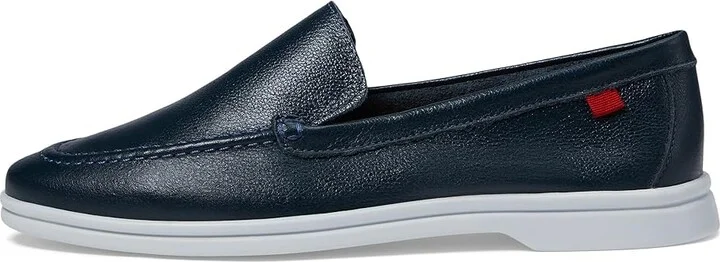 Marc Joseph New York Rose Street Women's Flat Shoes Navy Napa Soft : 7.5 M, Leather - Image 6