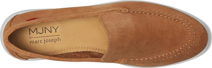 Marc Joseph New York Rose Street Women's Flat Shoes Tan Suede : 6.5 M, Leather - Image 2