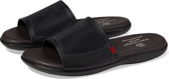 Marc Joseph New York South Street Men's Slippers Black Grainy : 11 M, Leather/Rubber