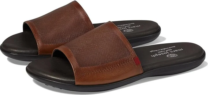 Marc Joseph New York South Street Men's Slippers Cognac Grainy : 9.5 M, Leather/Rubber
