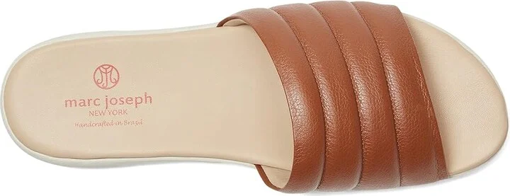 Marc Joseph New York South Street Slide Women's Sandals Cognac Napa Soft : 7 M, Leather - Image 2