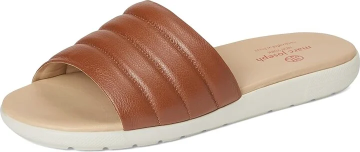 Marc Joseph New York South Street Slide Women's Sandals Cognac Napa Soft : 7 M, Leather - Image 5
