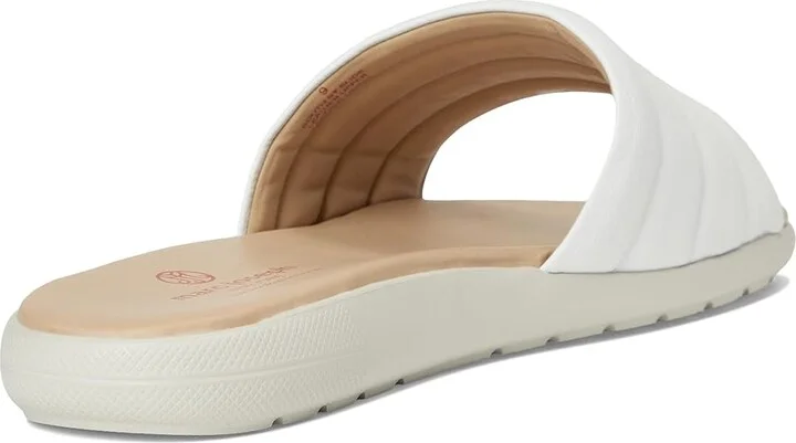 Marc Joseph New York South Street Slide Women's Sandals White Napa Soft : 8 M, Leather - Image 4