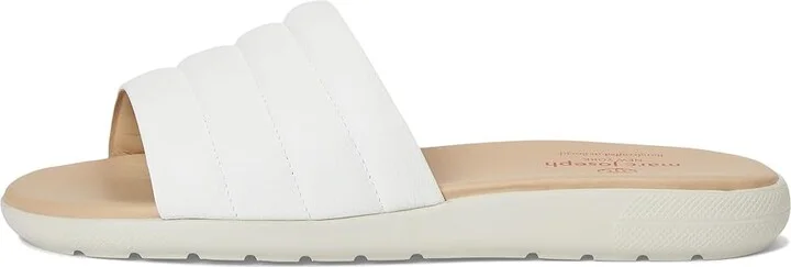 Marc Joseph New York South Street Slide Women's Sandals White Napa Soft : 8 M, Leather - Image 6