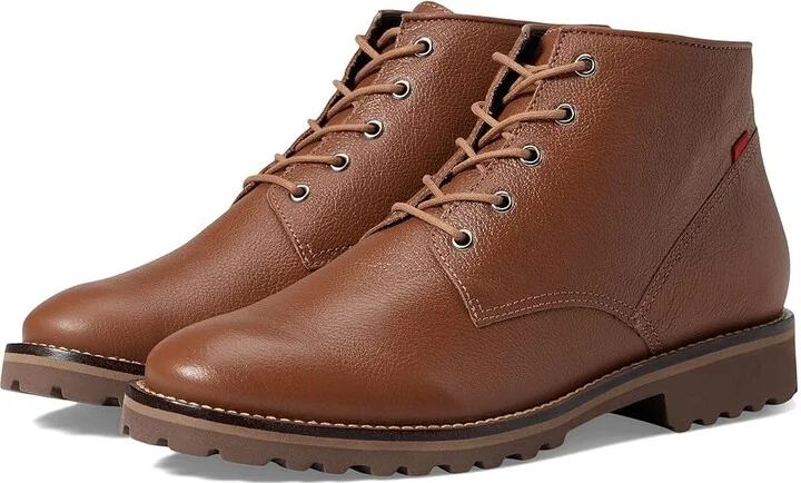 Marc Joseph New York Spring Street Bootie Women's Boots Cognac Mini Grainy : 9.5 M, Leather