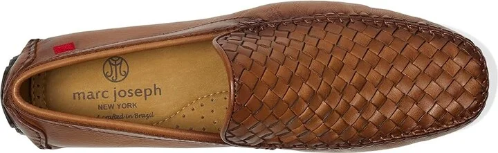 Marc Joseph New York Spring Street Men's Lace Up Wing Tip Shoes Cognac Basket Napa : 8 M, Leather/Rubber - Image 2
