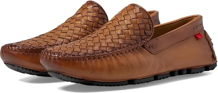 Marc Joseph New York Spring Street Men's Lace Up Wing Tip Shoes Cognac Basket Napa : 8 M, Leather/Rubber