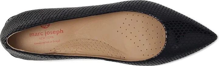 Marc Joseph New York Stafford Ave Women's Shoes Black Snake : 6 M, Leather - Image 2