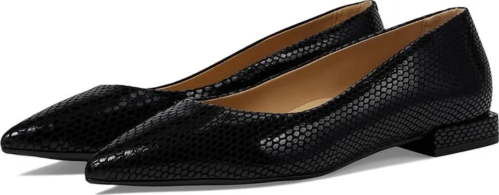 Marc Joseph New York Stafford Ave Women's Shoes Black Snake : 6 M, Leather