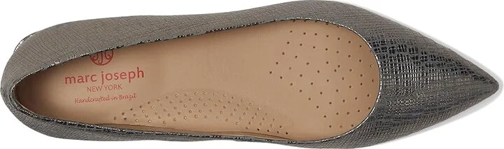 Marc Joseph New York Stafford Ave Women's Shoes Metallic Pewter Gator : 9 M, Leather - Image 2