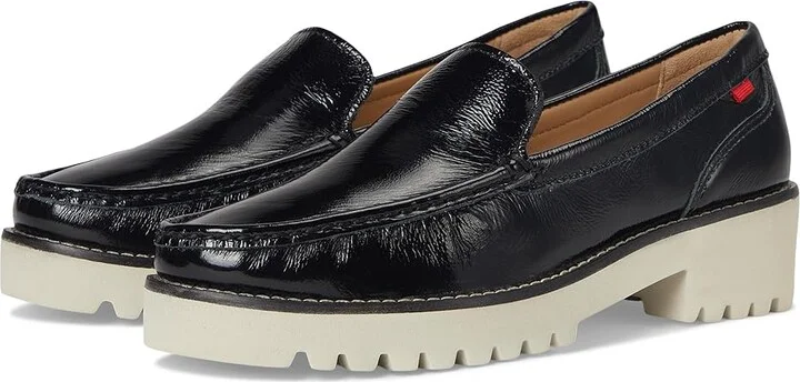 Marc Joseph New York Stanton RD Women's Flat Shoes Black Svelte Patent : 9.5 M, Leather