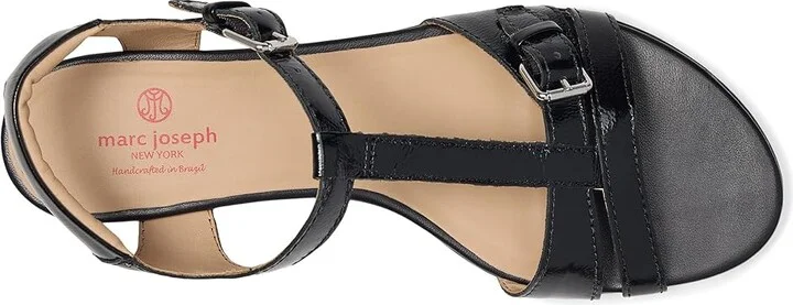 Marc Joseph New York Terrace Street Sandals Women's Sandals Black Svelte Patent : 9.5 M, Leather - Image 2