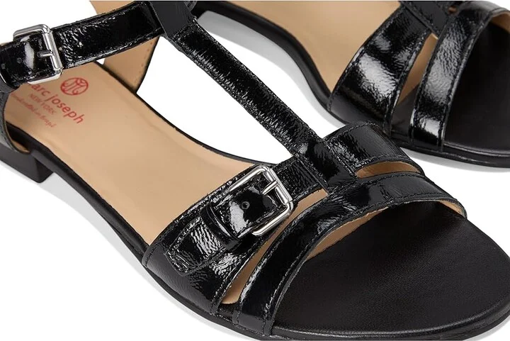 Marc Joseph New York Terrace Street Sandals Women's Sandals Black Svelte Patent : 9.5 M, Leather - Image 7