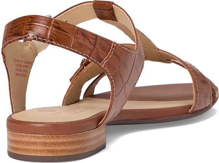 Marc Joseph New York Terrace Street Sandals Women's Sandals Cognac Croco : 9 M, Leather - Image 4