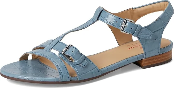 Marc Joseph New York Terrace Street Sandals Women's Sandals Ocean Breeze Croco : 7 M, Leather - Image 5