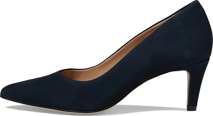 Marc Joseph New York Trinity PL High Women's Heels Navy Nobuck : 10 M, Leather - Image 5