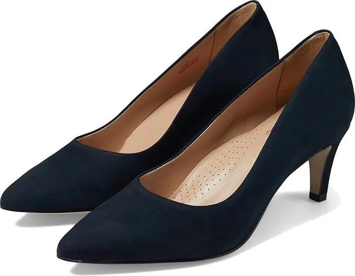 Marc Joseph New York Trinity PL High Women's Heels Navy Nobuck : 10 M, Leather
