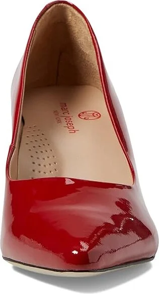 Marc Joseph New York Trinity PL High Women's Heels Red Patent : 6.5 M, Leather - Image 2