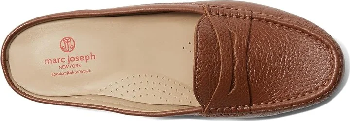 Marc Joseph New York Union Mule Women's Shoes Cognac Grainy : 5 M, Leather - Image 2