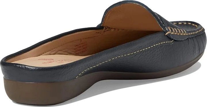 Marc Joseph New York Union Mule Women's Shoes Navy Grainy : 5 M, Leather - Image 3