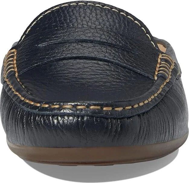 Marc Joseph New York Union Mule Women's Shoes Navy Grainy : 5 M, Leather - Image 4