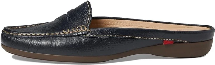 Marc Joseph New York Union Mule Women's Shoes Navy Grainy : 5 M, Leather - Image 5