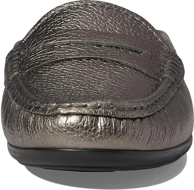 Marc Joseph New York Union Mule Women's Shoes Pewter Metallic : 5 M, Leather - Image 4
