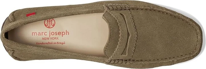 Marc Joseph New York Union Street 2 Men's Shoes Olive Suede : 10 M, Leather - Image 2