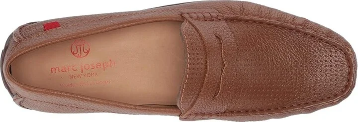 Marc Joseph New York Union Street Perforated Men's Shoes Cognac Grainy Perforated : 9.5 M, Leather - Image 2