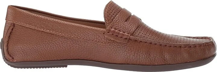 Marc Joseph New York Union Street Perforated Men's Shoes Cognac Grainy Perforated : 9.5 M, Leather - Image 4