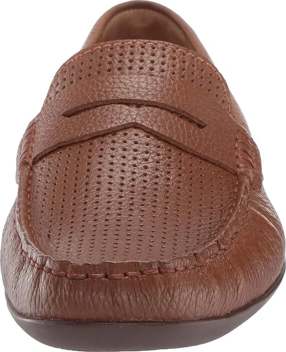 Marc Joseph New York Union Street Perforated Men's Shoes Cognac Grainy Perforated : 9.5 M, Leather - Image 5