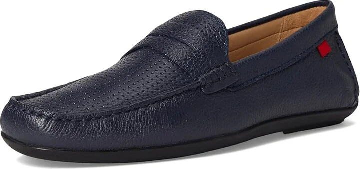 Marc Joseph New York Union Street Perforated Men's Shoes Fast Blue Grainy : 11.5 M, Leather - Image 5