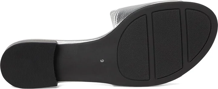 Marc Joseph New York Walcott Ave Women's Flat Shoes Metallic Silver Napa : 6 M, Leather - Image 3