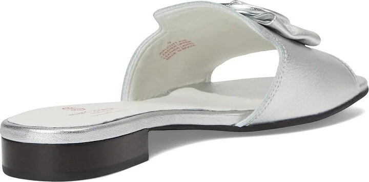 Marc Joseph New York Walcott Ave Women's Flat Shoes Metallic Silver Napa : 6 M, Leather - Image 4