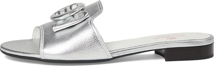 Marc Joseph New York Walcott Ave Women's Flat Shoes Metallic Silver Napa : 6 M, Leather - Image 6