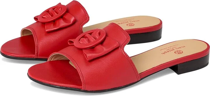 Marc Joseph New York Walcott Ave Women's Flat Shoes Scarlet Napa : 10 M, Leather